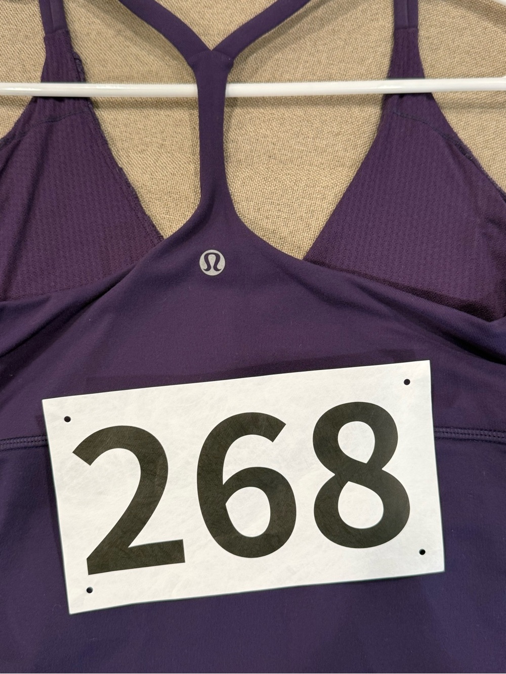 Lululemon Deep Purple Ruched Tank Top - Picture 3 of 3